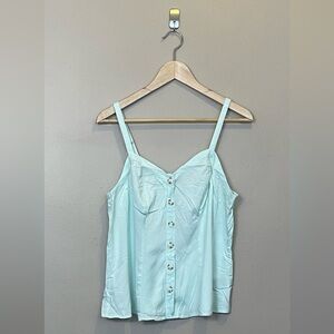 TORRID button front tank top size 00 M/L 10